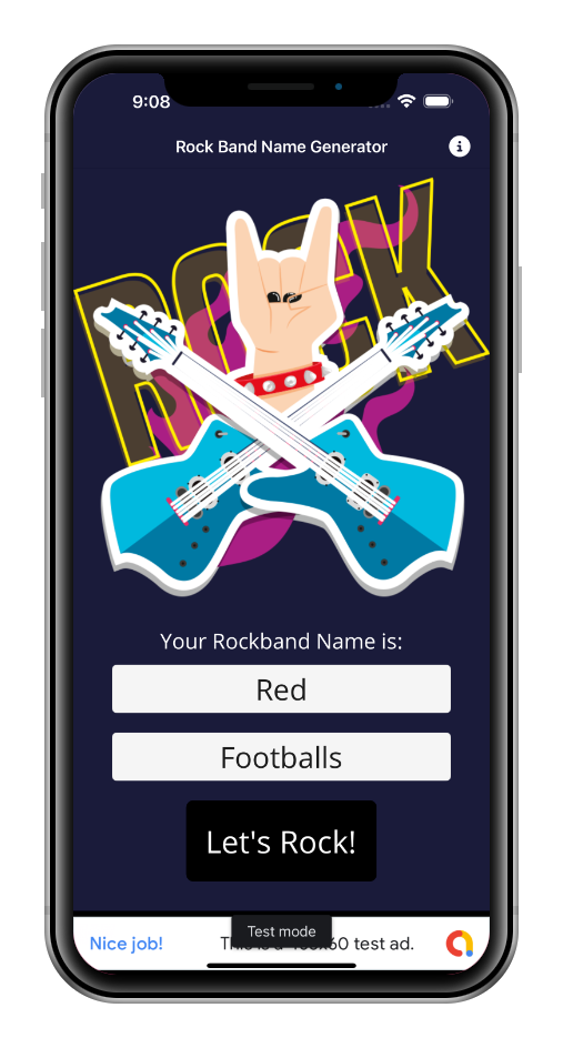 RockBandNameGenerator App image